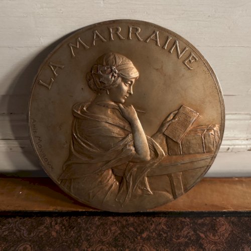 Matrice médaille par Anie Mouroux La Marraine XXe M3585