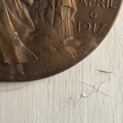 Matrice médaille par Anie Mouroux The Hour has Come Justice Liberty 1917 M3589