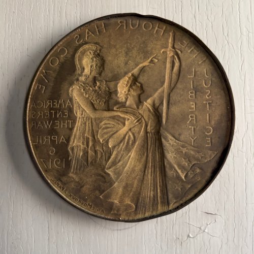Matrice médaille par Anie Mouroux The Hour has Come Justice Liberty 1917 M3589