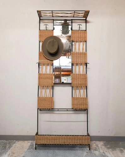 Max, le porte-manteau en osier et métal N°224