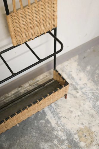 Max, le porte-manteau en osier et métal N°224