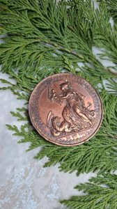 Rare antique medal 1820 Count of Chambord 1885