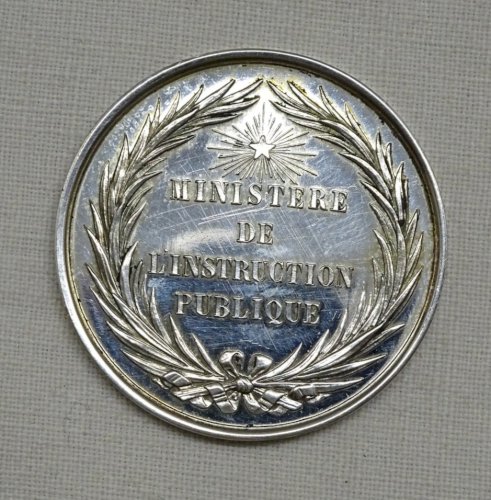 -MEDAILLE ARGENT BUREAU D'ADMINISTRATION DES LYCEES MINISTERE INSTRUCTION PUB. D