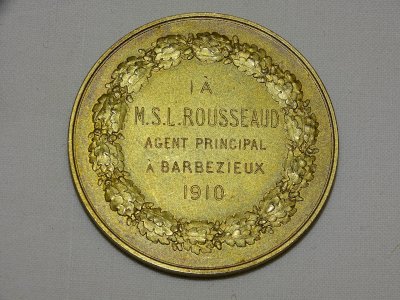 -MEDAILLE ARGENT UNION COMPAGNIE D'ASSURANCE CONTRE INCENDIE Ag. prin.l 1910   D