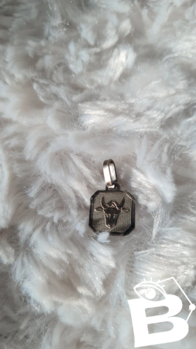 Médaille astrologique en argent taureau