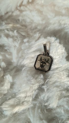 Médaille astrologique en argent taureau