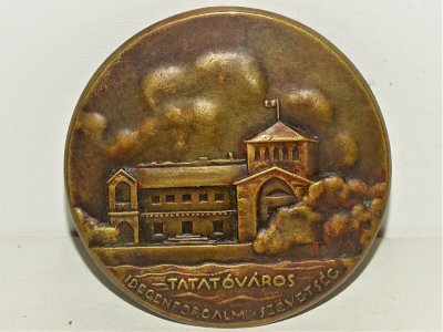 -MEDAILLE BRONZE 1938 TATATOVAROS HUNGARY I.NEMZETKOZI MUVESZI FENYKEP KIALLITAS