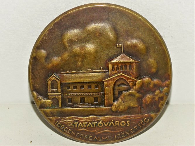 -MEDAILLE BRONZE 1938 TATATOVAROS HUNGARY I.NEMZETKOZI MUVESZI FENYKEP KIALLITAS
