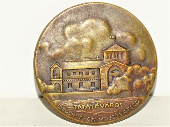-MEDAILLE BRONZE 1938 TATATOVAROS HUNGARY I.NEMZETKOZI MUVESZI FENYKEP KIALLITAS