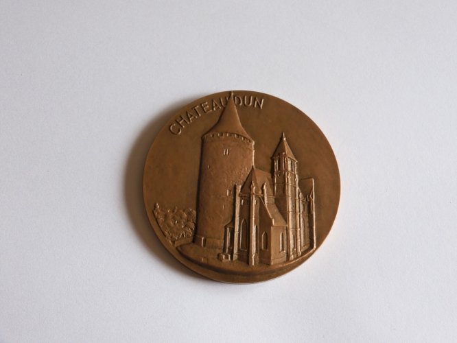 -MEDAILLE BRONZE CHATEAUDUN AMICALE des ANCIENS  de la TNB  22/06/1958  D