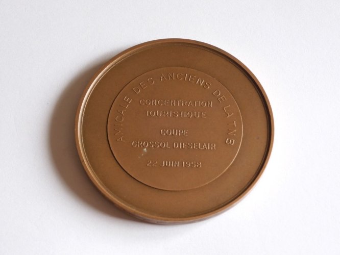 -MEDAILLE BRONZE CHATEAUDUN AMICALE des ANCIENS  de la TNB  22/06/1958  D