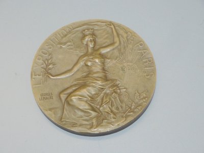 -MEDAILLE BRONZE EXPOSITION PARIS 1900 Graveur Georges LEMAIRE attribuée     D