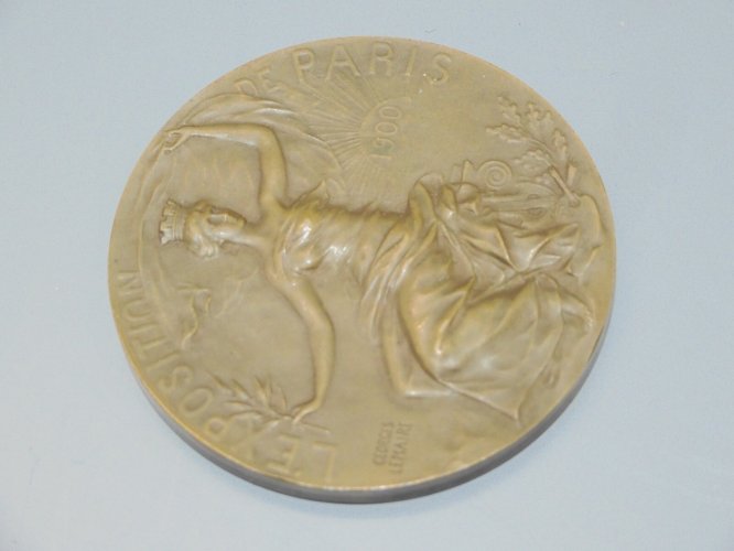 -MEDAILLE BRONZE EXPOSITION PARIS 1900 Graveur Georges LEMAIRE attribuée     D