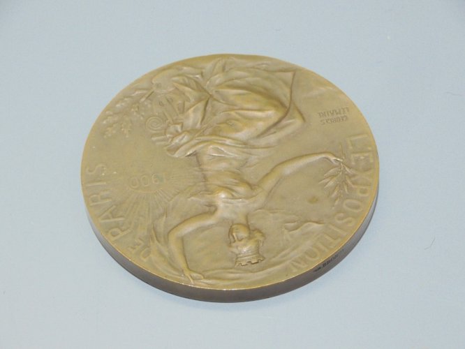 -MEDAILLE BRONZE EXPOSITION PARIS 1900 Graveur Georges LEMAIRE attribuée     D