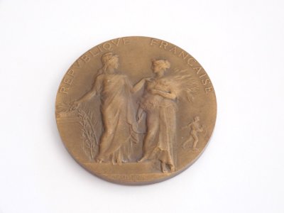 -MÉDAILLE BRONZE MINISTERE de l'Agriculture Statistique AGRICOLE Alphée DUBOIS D