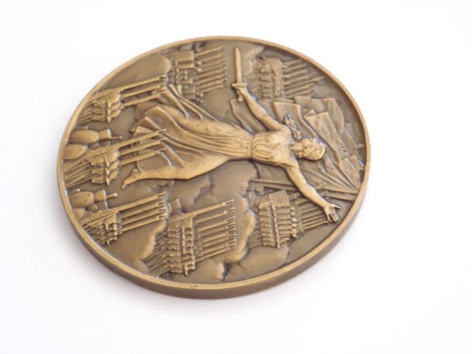 -MEDAILLE BRONZE ROUGET de LISLE  1769/1836  Georges GUIRAUD Marseillaise  D