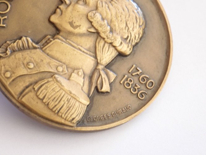 -MEDAILLE BRONZE ROUGET de LISLE  1769/1836  Georges GUIRAUD Marseillaise  D