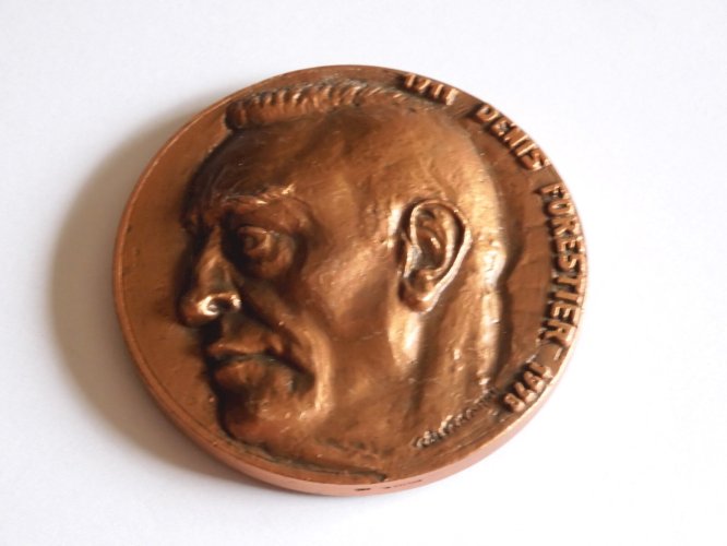 -MEDAILLE CUIVRE 1979 DENIS FORESTIER INSTITUTEUR 1911/78 graveur COLLAMARINI  D