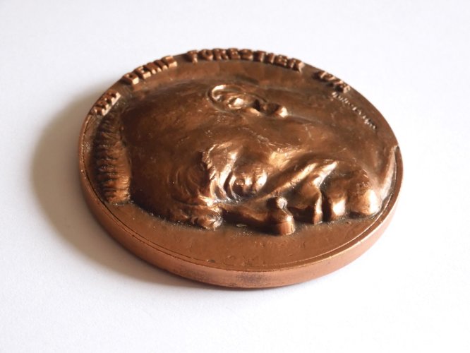 -MEDAILLE CUIVRE 1979 DENIS FORESTIER INSTITUTEUR 1911/78 graveur COLLAMARINI  D