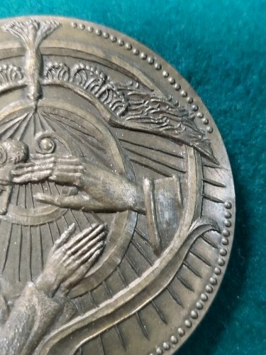 MEDAILLE DE TABLE EN BRONZE 1984 N° 96