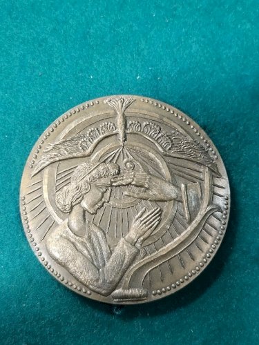 MEDAILLE DE TABLE EN BRONZE 1984 N° 96