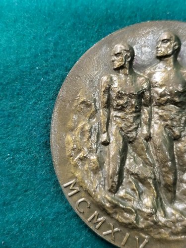 MEDAILLE DE TABLE EN BRONZE J'ECRIS TON NOM N° 106