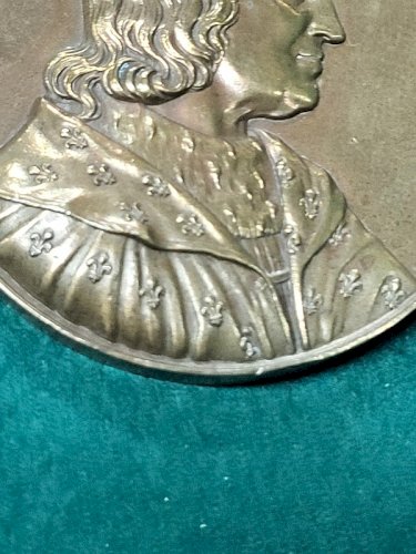 MEDAILLE DE TABLE EN BRONZE PHILIPPE VI ROI DE FRANCE N°149