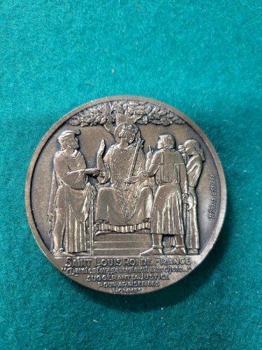 MEDAILLE DE TABLE EN BRONZE VINCENNES CHARLES V N° 107