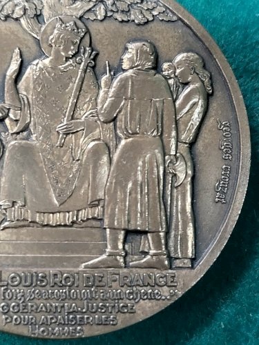MEDAILLE DE TABLE EN BRONZE VINCENNES CHARLES V N° 107