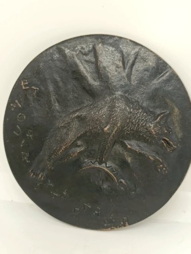 Médaille en bronze  Jean Moulin Et mourir sans parler par Émile rousseau