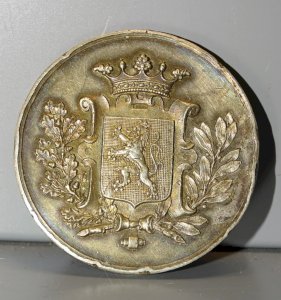 -MEDAILLE PIECE ARGENT testé LIGUE HORTICOLE MONT ST AMAND 1899 30/4 - 9/5   D