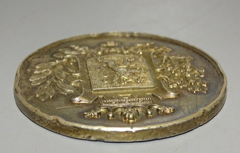 -MEDAILLE PIECE ARGENT testé LIGUE HORTICOLE MONT ST AMAND 1899 30/4 - 9/5   D