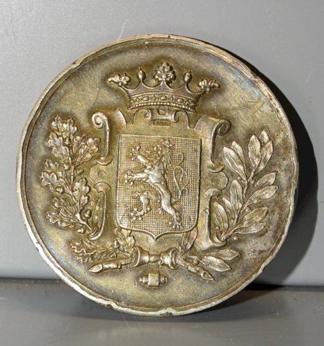 -MEDAILLE PIECE ARGENT testé LIGUE HORTICOLE MONT ST AMAND 1899 30/4 - 9/5   D