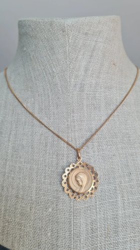 Médaille  religieuse et collier plaqué or