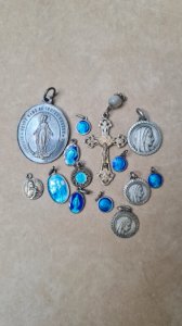 ancient silver religious medals