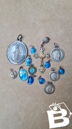 médailles religieuses anciennes en argent