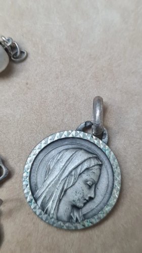 médailles religieuses anciennes en argent