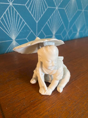 Meissen biscuit, joli lot, Sculptures porcelaine, XIXème, numérotés et marqués au revers.