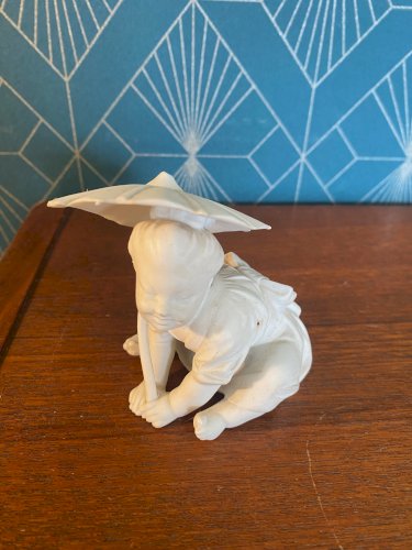 Meissen biscuit, joli lot, Sculptures porcelaine, XIXème, numérotés et marqués au revers.