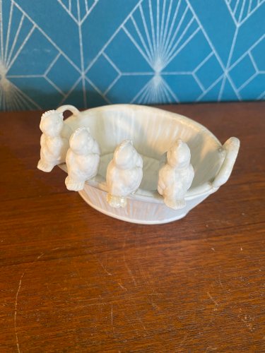 Meissen biscuit, joli lot, Sculptures porcelaine, XIXème, numérotés et marqués au revers.