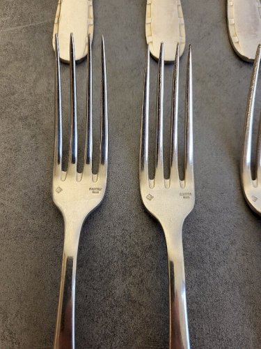 MENAGERE ART DECO ARGENTAL DE 36 PIECES