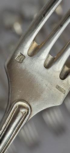 Ménagère / Service 24 couverts en métal argenté Apollo