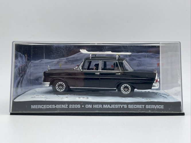 Mercedes 220S Au Service Secret De Sa Majesté James Bond 1/43 Eaglemoss