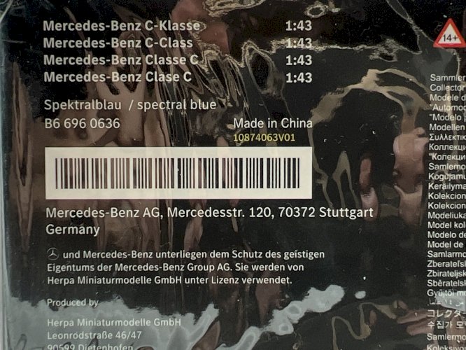 Mercedes-Benz Classe C W206 (2021) 1/43 Herpa