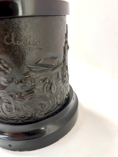 " Mercure " Groupe en bronze a patine brune . XIX siècle