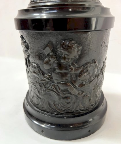 " Mercure " Groupe en bronze a patine brune . XIX siècle