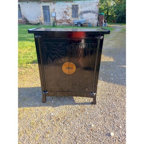 Meuble Asiatique Bois Noirci