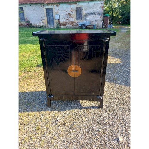 Meuble Asiatique Bois Noirci