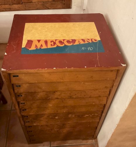 Meuble de magasins meccano boite coffret N 10 + autre DES ANNEES 70/80
