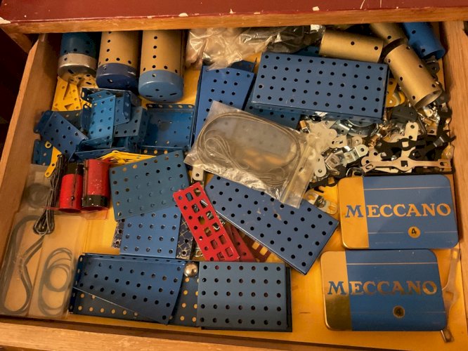 Meuble de magasins meccano boite coffret N 10 + autre DES ANNEES 70/80